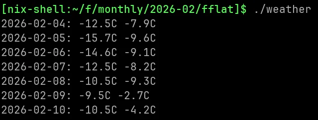 image: fflat binary output